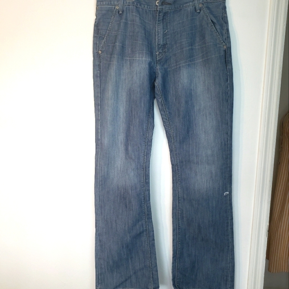 Levi Strauss 527 Stone Wash Zipper Pockets Straight Leg Men's Jeans Size 36x34